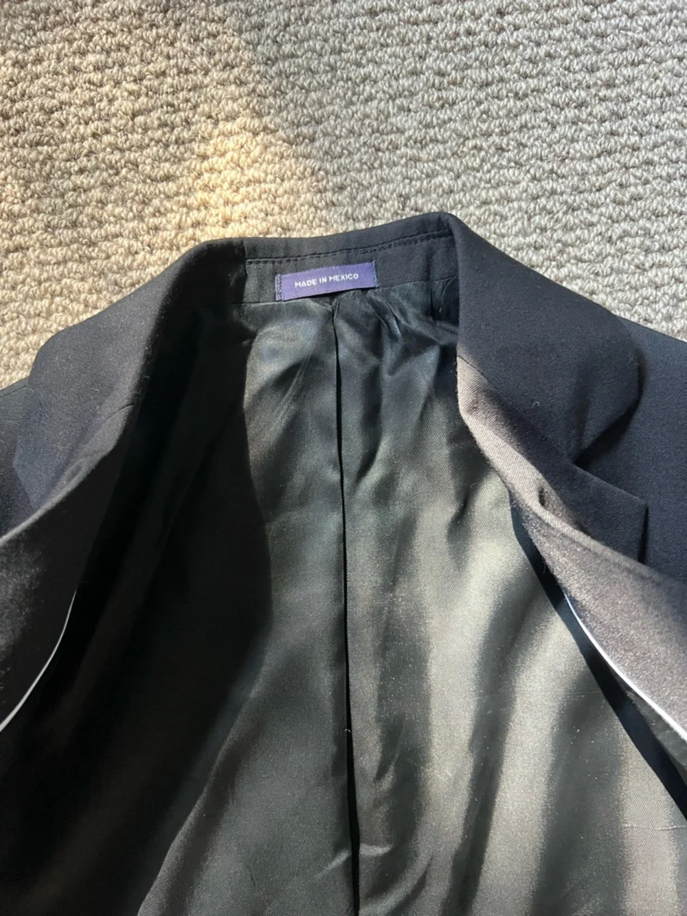 Stafford Dark Navy Sport Coat with Gold Buttons